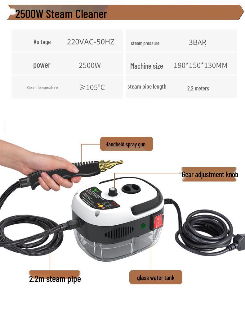 Vysokotlaký multifunkční parní čistič pro domácí sterilizaci a dezinfekci