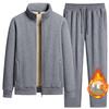 Man Casual Tracksuits Autumn Winter Men Sets Men's Fashion Plus Fleece Thickened Warm Pure Cotton Hooded Sportwear Suit