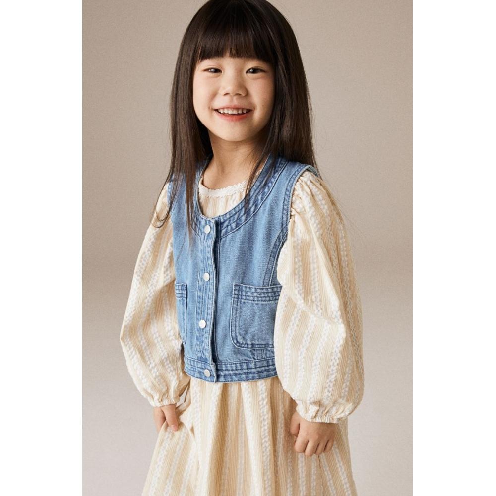 

Джинсовый жилет HM джинсовый синий