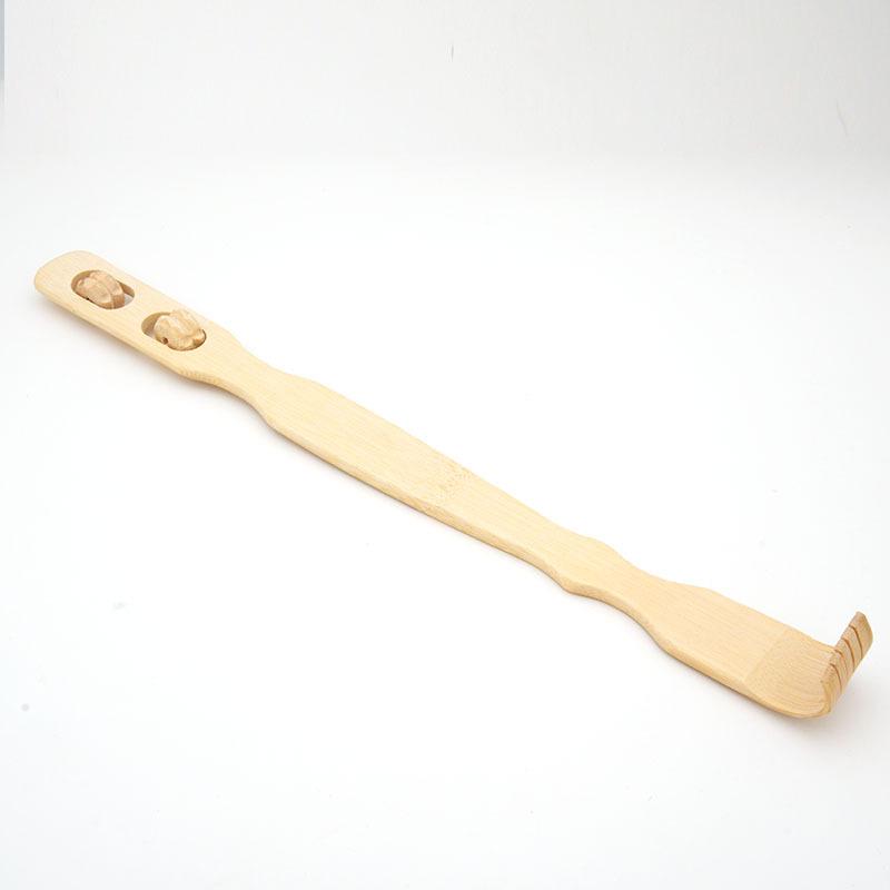 

Bamboo Back Scratcher and Itch Reliever with Wooden Roller for Home Use