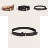 Minimalist Womens Semicircular Belt With Pin Buckle For Casual Wear