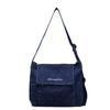 Crossbody bag women's vertical denim bag student literary versatile flip flat shoulder bag