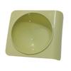 Cat Bowl Tilted Simple Style Refreshing Color Smoothly Odorless Plastic Pet Food Bowl Grass Green