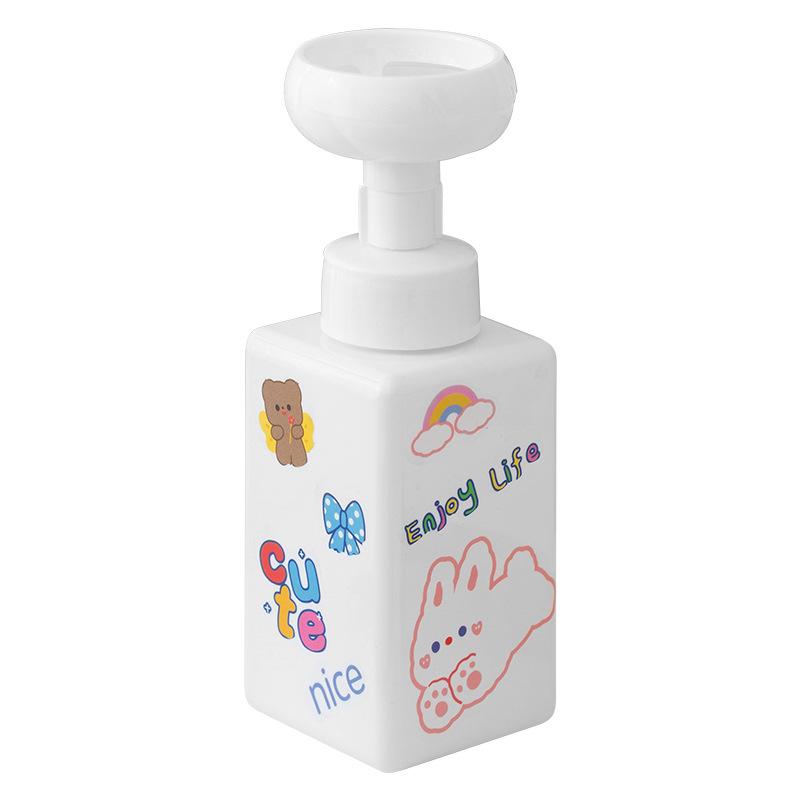 Cute Flower Foaming Soap Dispenser – Refillable Press-Type for Bathroom