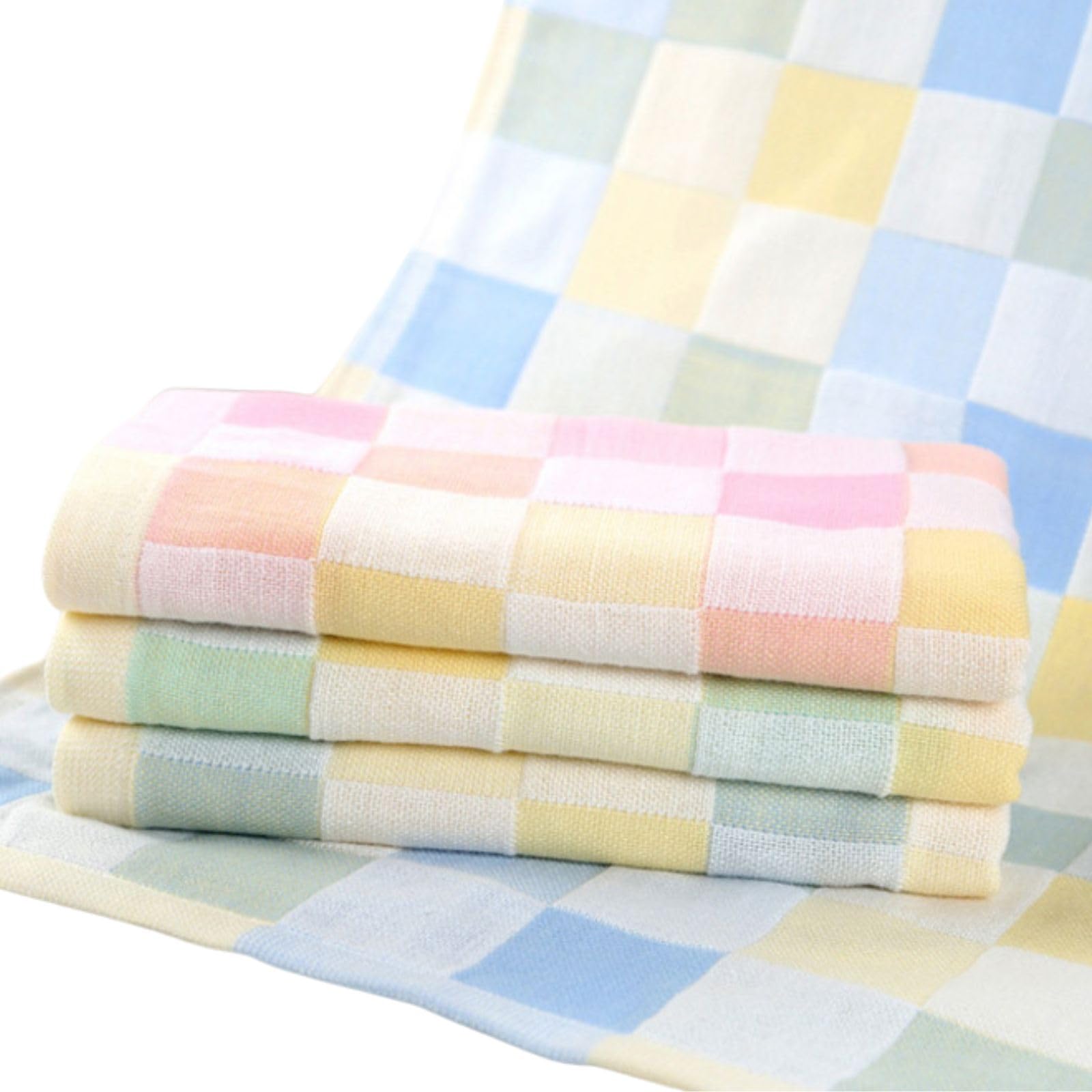 

Small Gauze Bath 50cm and Supportive Set Towels, Absorbent, Quick-Drying, 3-Piece Set, 100% Cotton, 100cm, Compact, Thin, Cute, Lightweight,