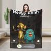 Stylish There is Motion at Your Front Door Neegy Funky Ehh Meme  Blankets Thin Coral Fleece Plush  Cozy Throw Blanket Machine