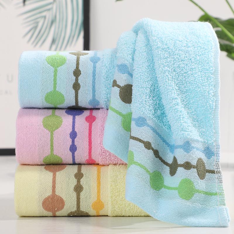 

Мягкое, впитывающее полосатое полотенце для лица - хлопковая смесь для домашнего использования