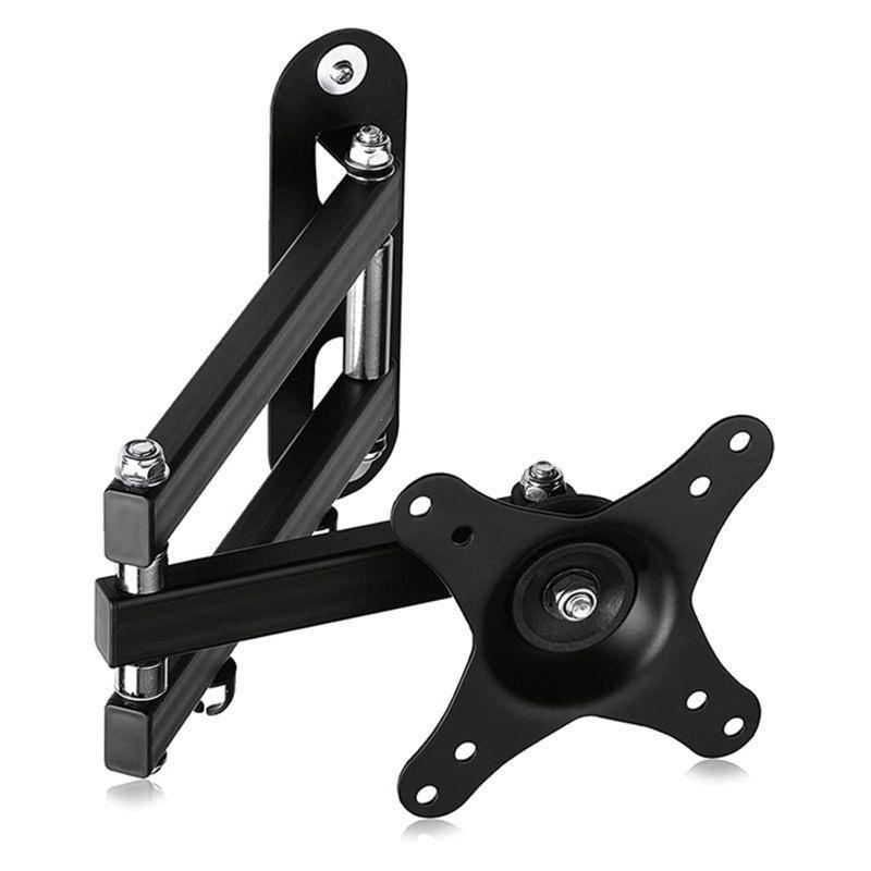 Adjustable Wall Mount Monitor Stand for 17-32 Inch Screens - Universal Swivel, Retractable, Vertical & Horizontal 