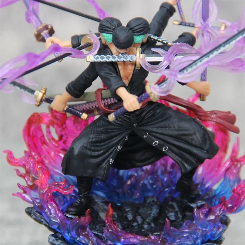 One Piece Zoro1 Actionfigur Anime Figur Asura Roronoa Zoro Statue Actionfigur Sammlermodell Spielzeug für Xmas Sammlung Geschenk