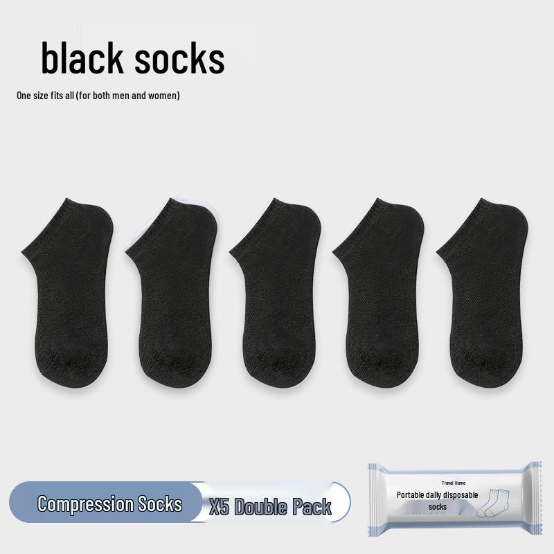 Portable Unisex Compression Socks - Short/Mid-Calf, Daily Wear, Travel, Business Use.