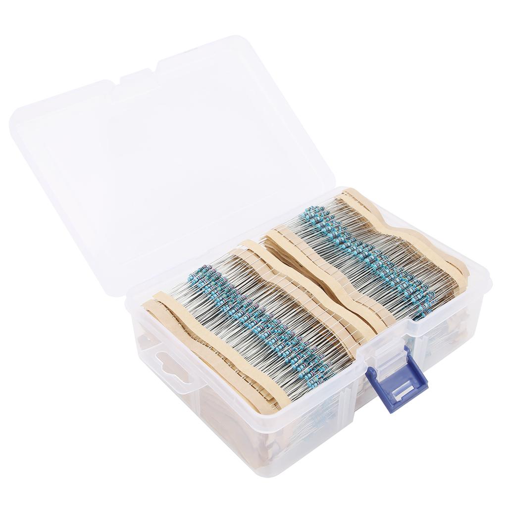 3120Pcs Metal Film Resistor Kit 156 Values Protection Assorted Set Electronic Components 1 4W