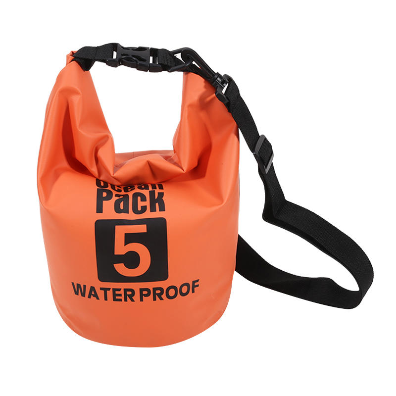 5L Heavey-Duty PVC Waterproof Dry Bag Sack Outdoor Floating Bucket Bag for Kayaking/Boating Fishing Rafting Swimming