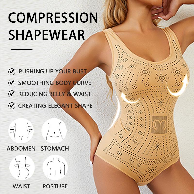 Enhanced Seamless Postpartum Bodysuit: 3.0 Shaping Slimming Body Shaper with Abdomen Control & Hip Lift for Women