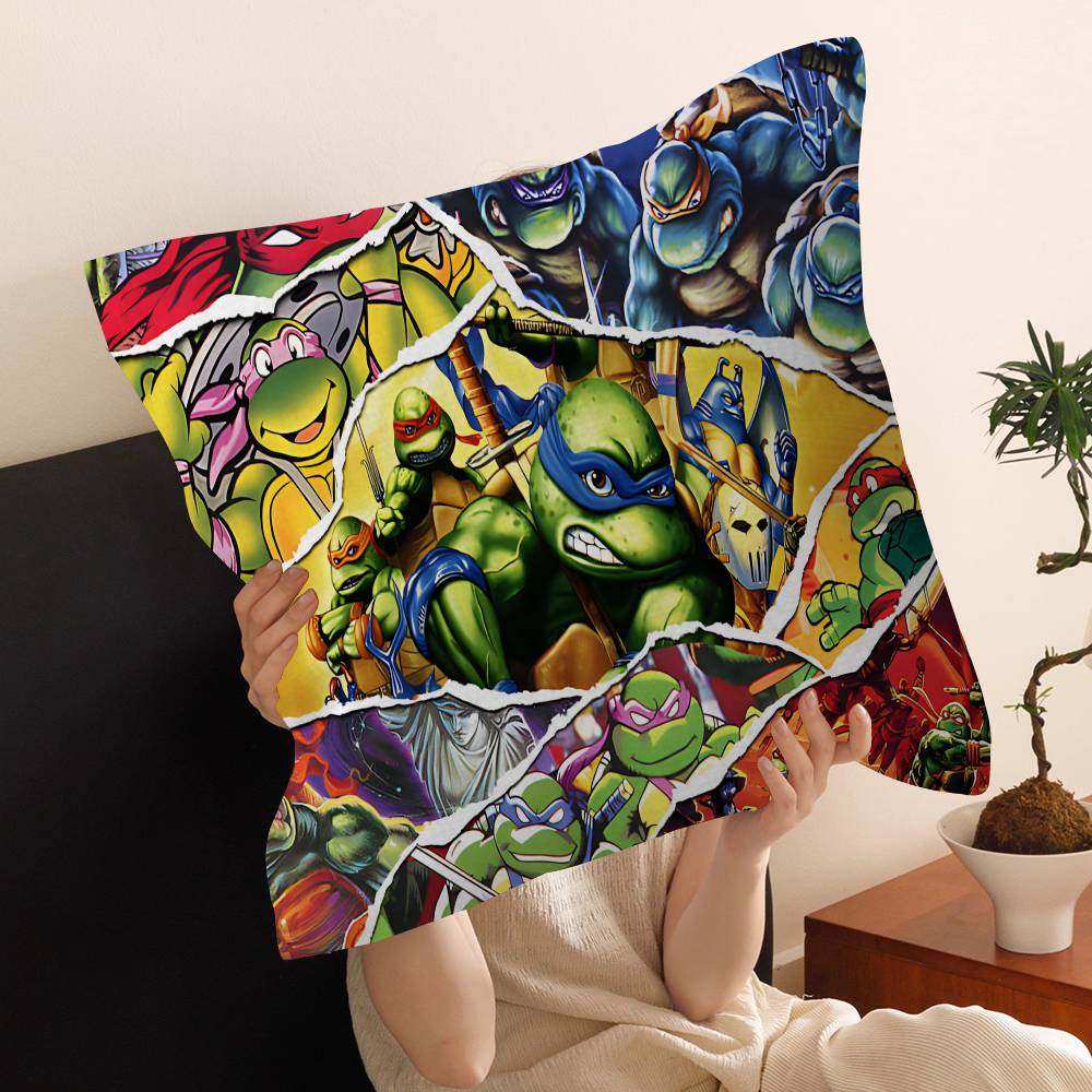 

Cartoon Turtle Game Anime-TMNT Pillowcases Home Bedding Decorative Pillow Cover Wedding Super Soft Pillow Case 30cmx30cm