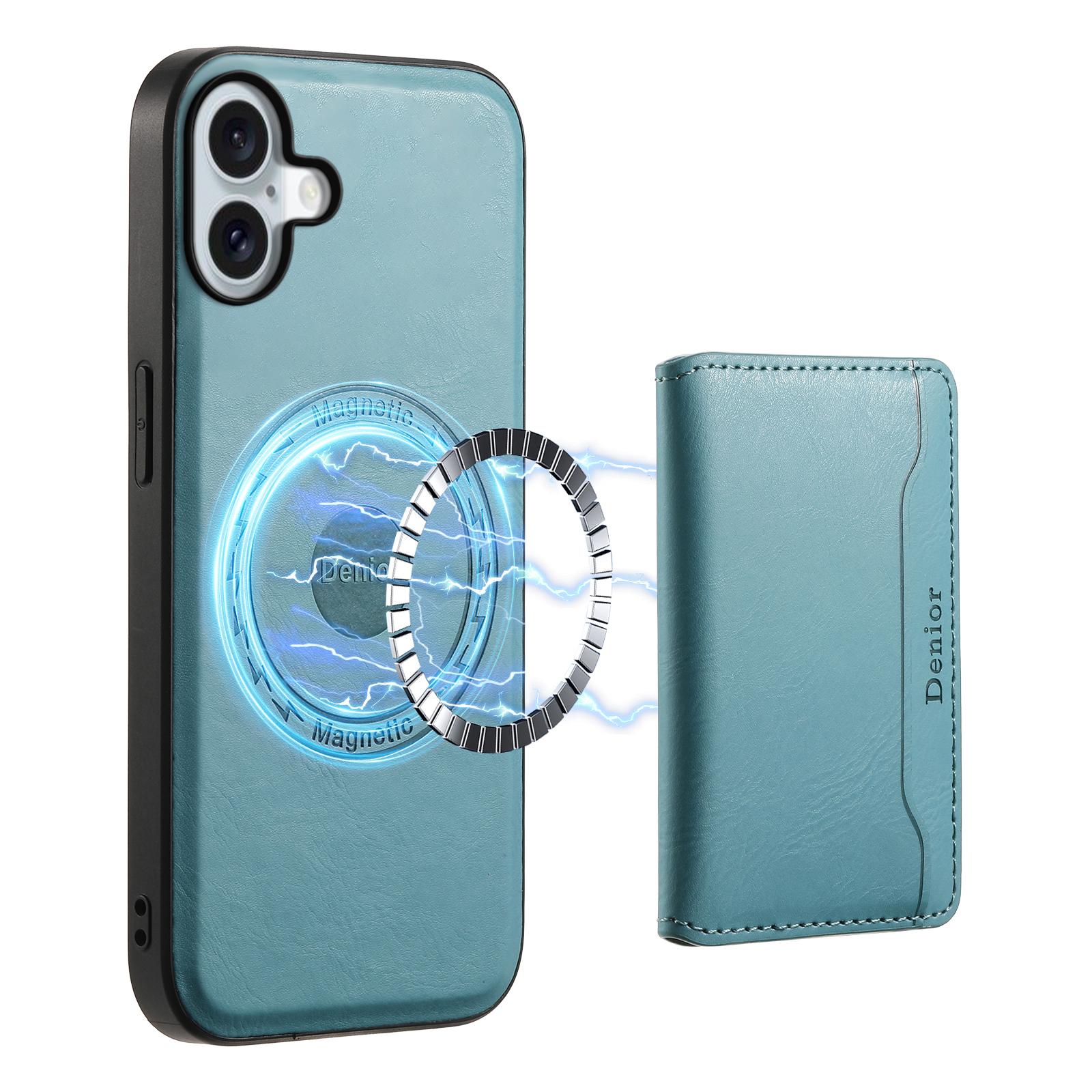 DENIOR D12 For iPhone 16 Plus Magnetic Case Hybrid TPU+PC Phone Cover A