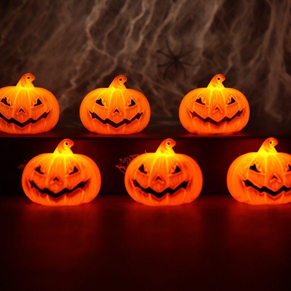 LED Halloween Decoration ABS Candle Lamp Creative Pumpkin Lamp Bar Haunted House