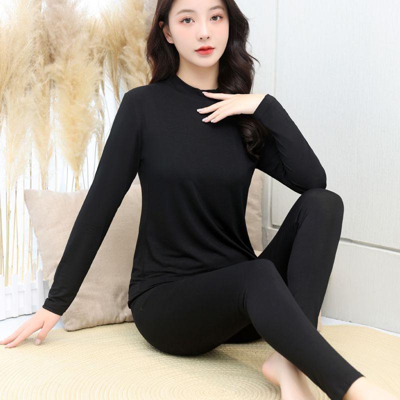 Modal Thermal Underwear, Long Johns, Women's Set, Shaping T-shirt, Large Size Base Layer, Cotton Sweater, Body Shaping, Winter Thermal Underwear