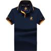 TrendHub Embroidery Men's Polo Shirts High Quality Short Sleeve Solid Color Cotton Male Tees