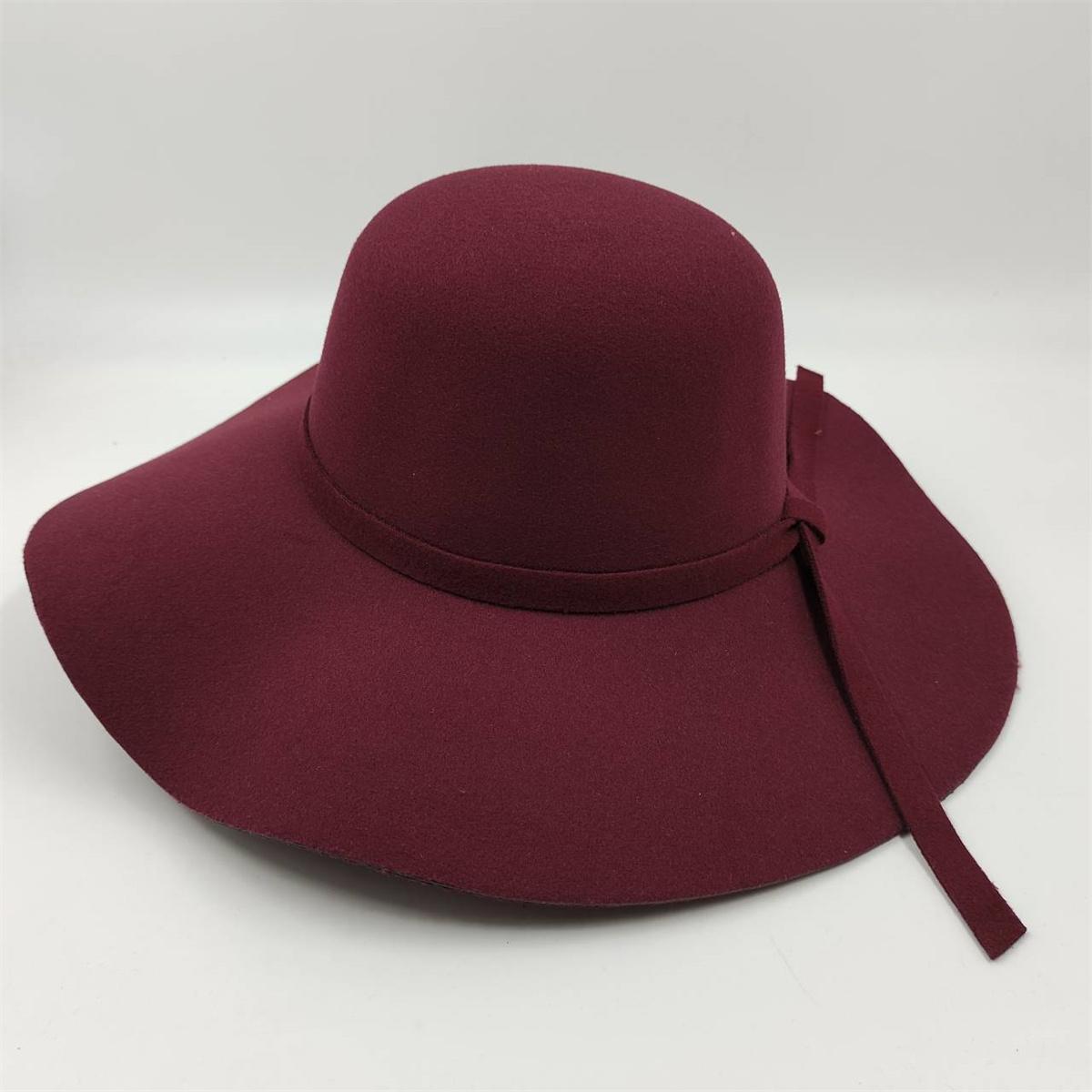 

French Vintage Women s Big Brim Colorful Felt Hat Unisex Fedora Fashion Dome Bucket Hat Church Wedding Hat Wholesale 56-58cm