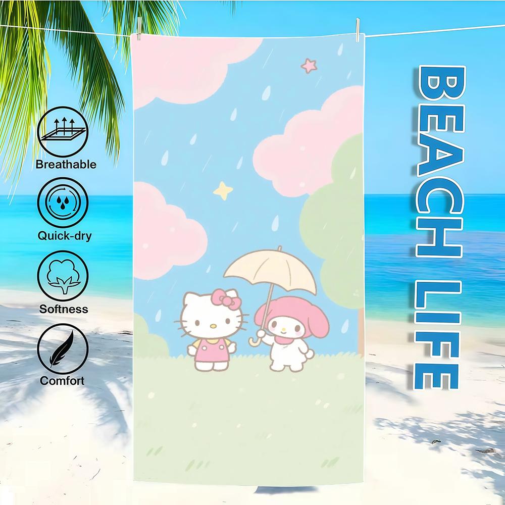 

Towel Textile Bathrobe Family Beach Quick-Drying Lightweight SRO Portable Camping Swim Pool Umbrella Travel W40*H60(CM)