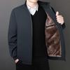 2025 Men's High-End Executive Cotton-Padded Jacket: Warm, Thickened Outerwear for Middle-Aged and Elderly