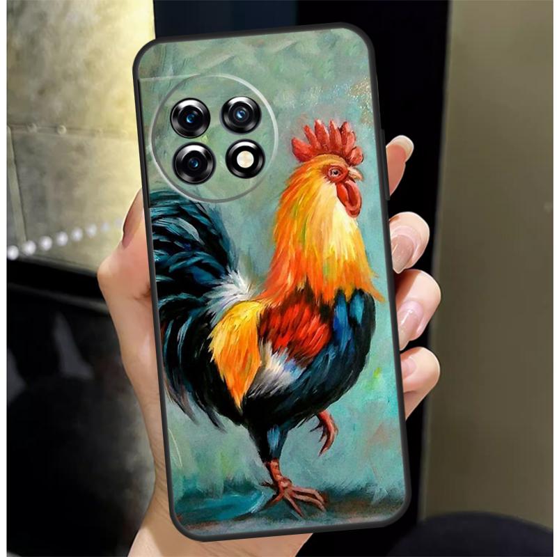 Hahn Hahn Hühnchen Hülle Für OnePlus Nord 4 CE 3 2 Lite N30 N20 N10 OnePlus 13 12 11 10 Pro 10T 8T 12R 13R Hülle