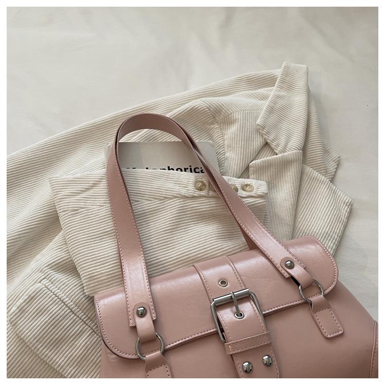 Retro Patchwork Versatile Summer 2026 Women's Casual Underarm Shoulder Bag
