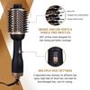 2 In 1 Gold One Step Hair Dryer Brush And Volumizer Anti-scald Hair Straightener&Curler Negative Ions For Wet Dry Hot Air Brush