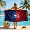 Asciugamano da Spiaggia Lyon FC ad Asciugatura Rapida in Microfibra Assorbente Portatile da Viaggio per Nuoto