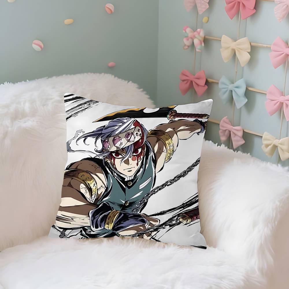 T-Tengens Uzuis Case Plush Fabric Soft Pillowcase Double Sided Print Cushion Cover Household Gifts
