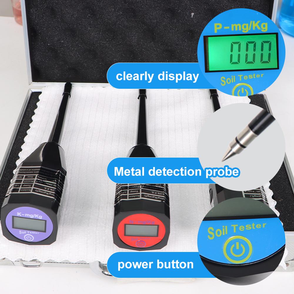0-1999mg/kg Soil Test Kits Nutrient NPK Fertilizer Analyzer Nitrogen Phosphorus Potassium NPK Sensor Soil Quicking Tester