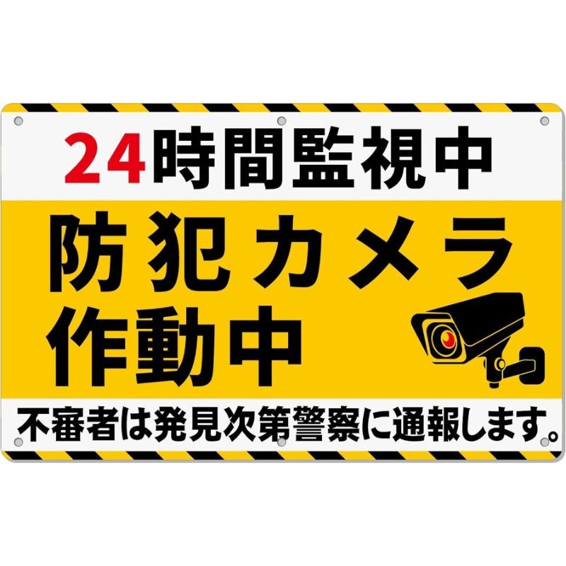 

24h CCTV in Operation Sign Metal Plate Outdoor Security Notice 31.5 x 20.07 cm 20x30cm белый