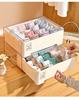 Stackable Multi-Layer Underwear and Medicine Organizer Box - Transparent, Multi-Purpose Storage.