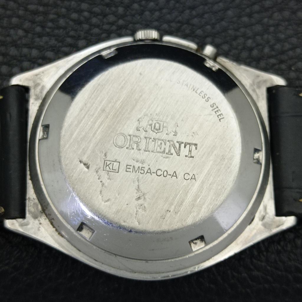 VINTAGE ORIENT AUTOMATIC 46941 JAPAN MENS BLUE COLOR DIAL WATCH a700656-5 R204-a700656