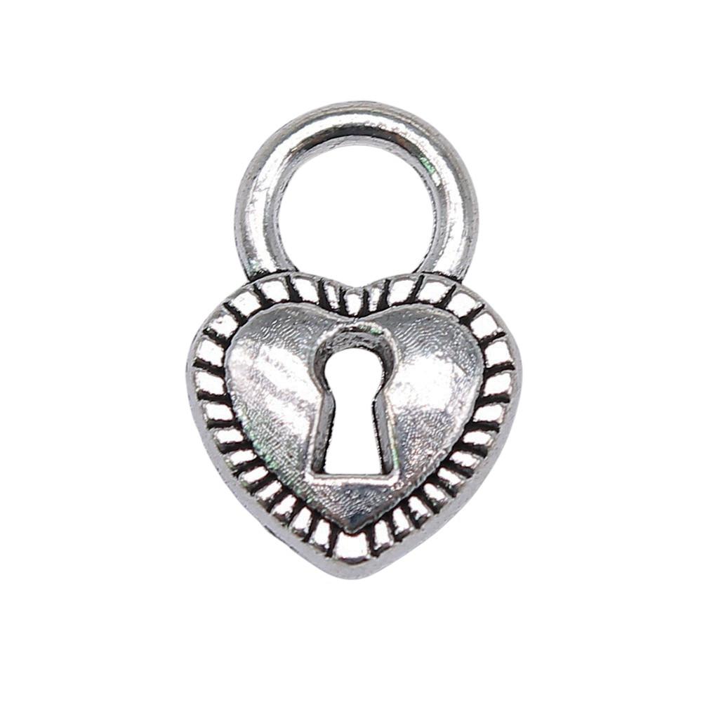 Key Charms Multi Color Alloy Locks Pendants For Romantic Themed Jewelry