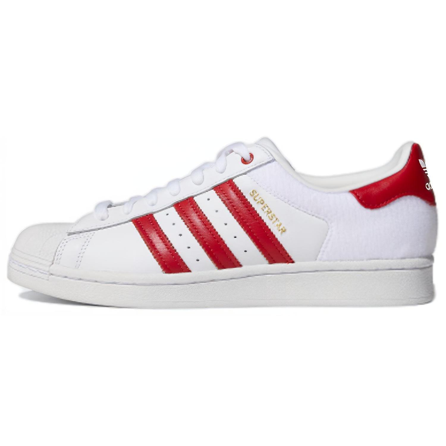 adidas Superstar Velcro Patches - White Scarlet Men s FY3117 EU 36