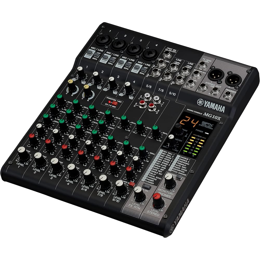 Yamaha YAMAHA 10-channel PA & SR mixing console with 24 digital effects, model without USB interf...
