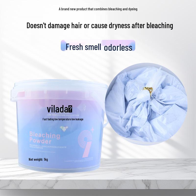 Pink Hair Bleach Powder Cream - Decolorizing & Lightening Agent for Barber Shops