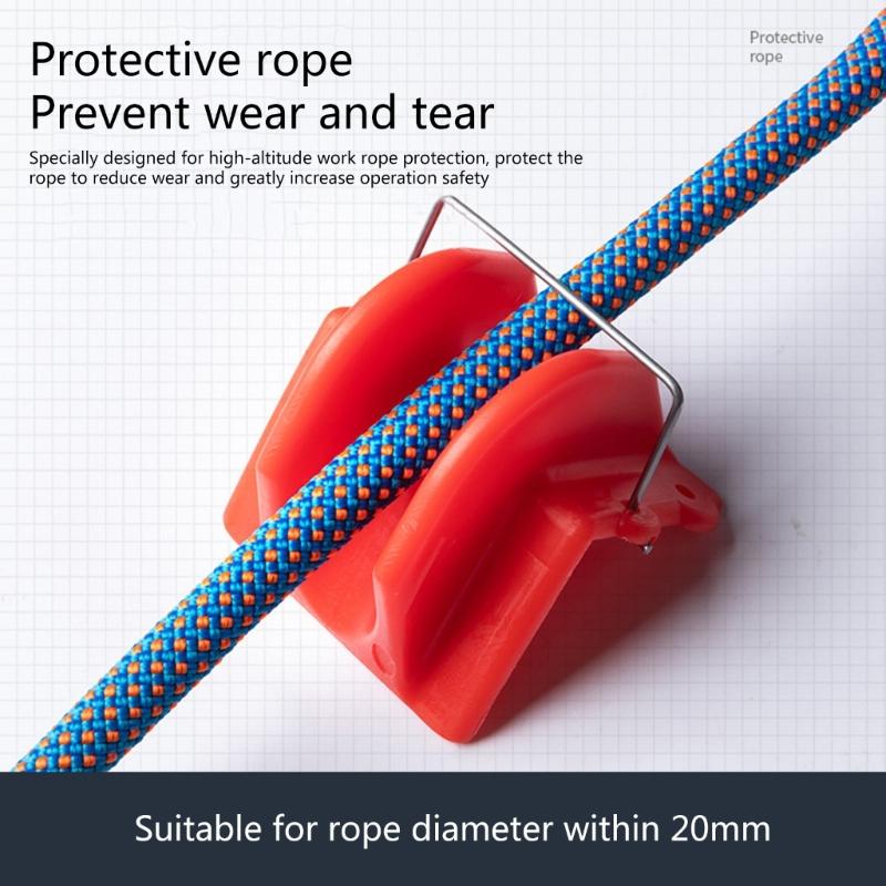 10Pieces High Altitude Safety Rope Protective Sleeve Anti Wear Fixed Rope Retraction Device Right Angle Rope Protector