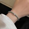 French Retro Single Zircon Pearl Bracelet for Women Simple Handmade Beaded New Elegant Luxury Jewelry Birthday Gifts for Female