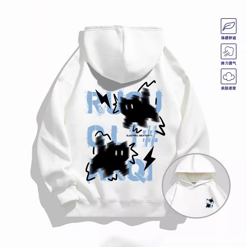 2026 Trendiger "Haze Blue" Katzen-Kapuzenpullover - Für Damen und Herren - Vielseitiger Frühjahrs-/Herbstmantel - Cooles Modeaccessoire