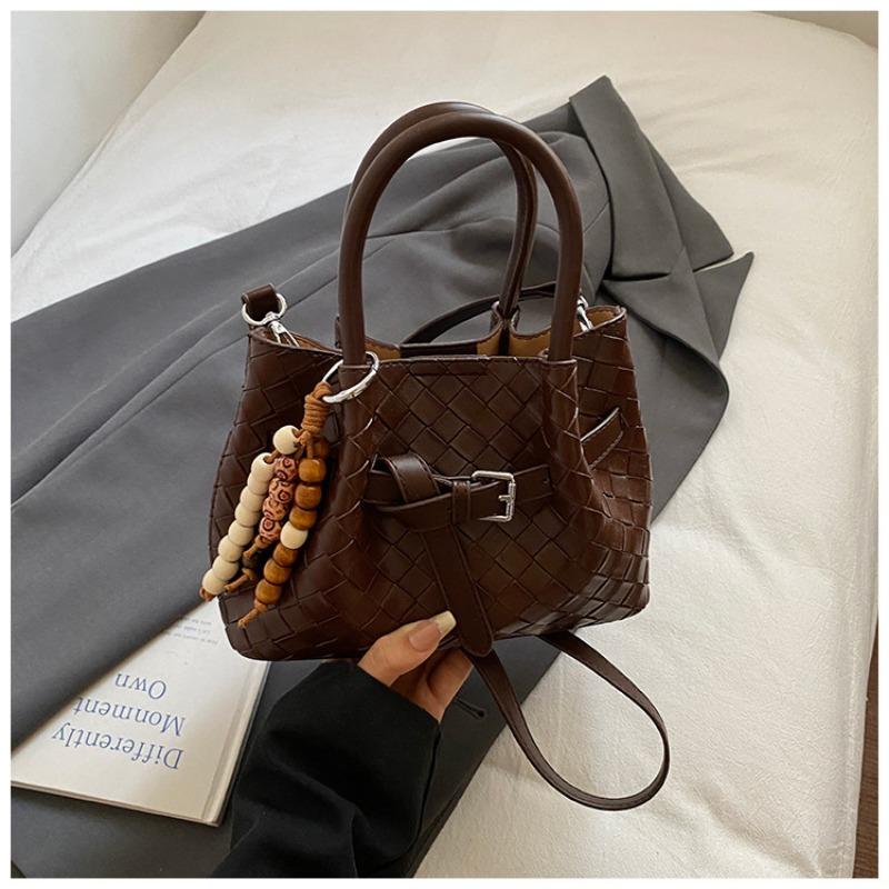 

Handbag Woven Bag Summer Fashion Vegetable Basket Bag Stylish Tote Bag кавовий