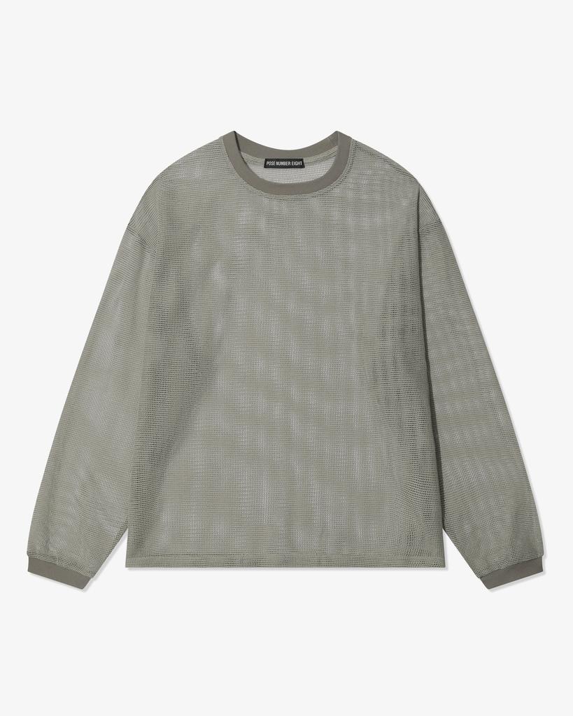 Pose Number Eight Mesh Long Sleeve Crew (Olive)