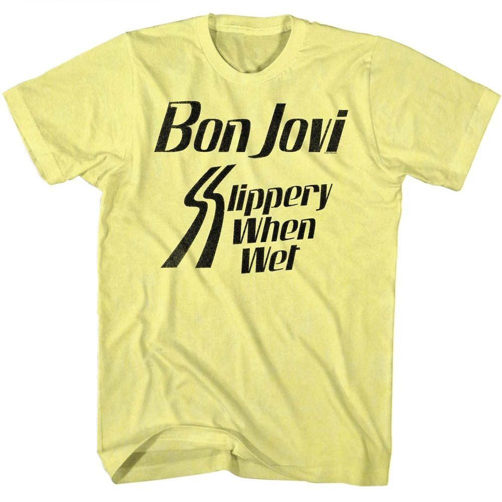 Bon Jovi Slippery When Music Shirt L