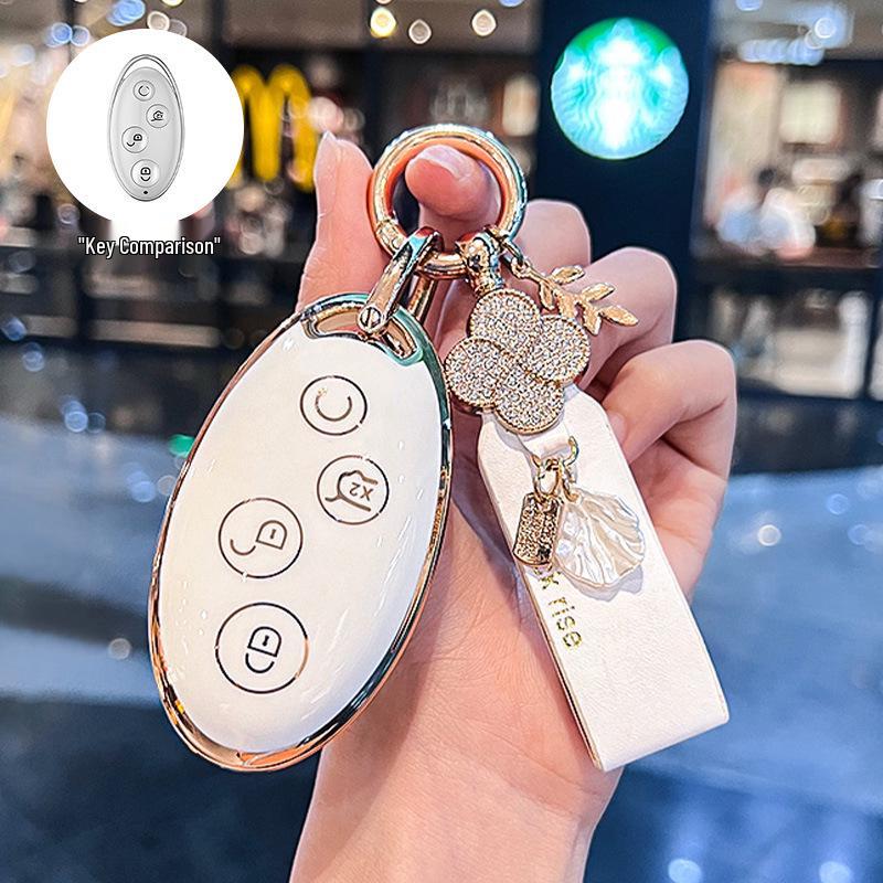 Compatible Key Case for BYD Models: Dolphin, Han, Qin Plus DMi, Song Pro, Yuan, Tang, Seagull EV, Destroyer 05, Seal 06