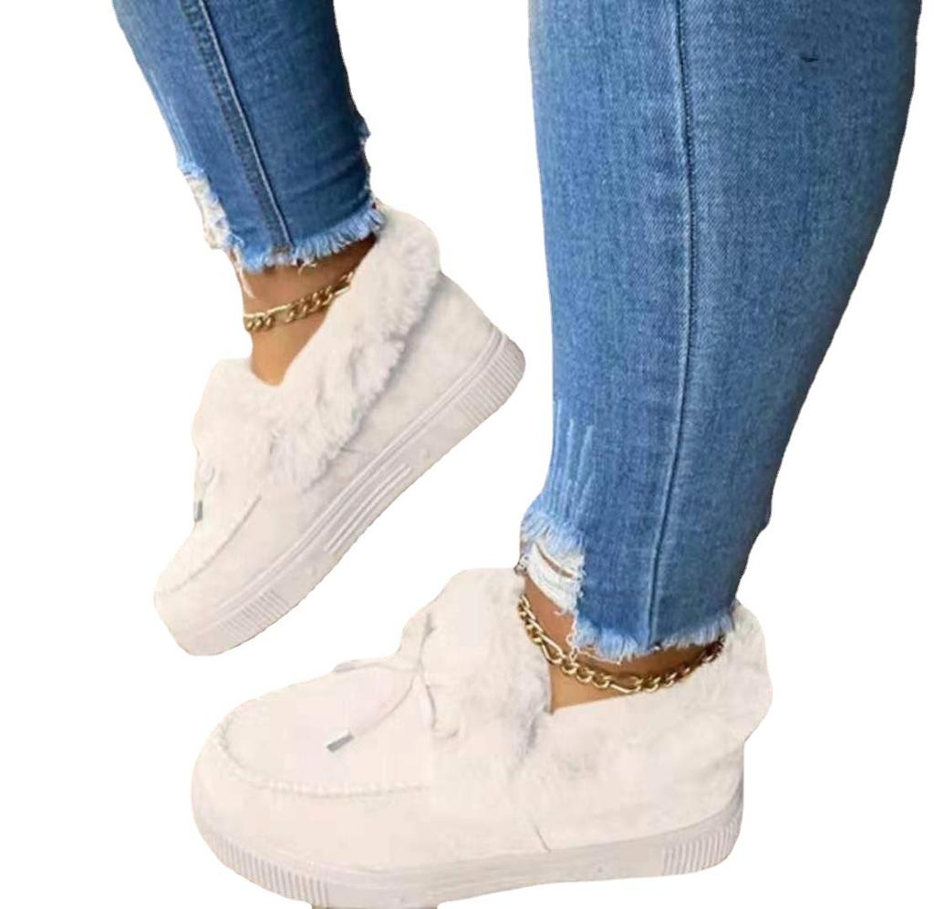 Zimní Dámské Ležérní Módní Silné Boty Teplé Tenisky Sněhule