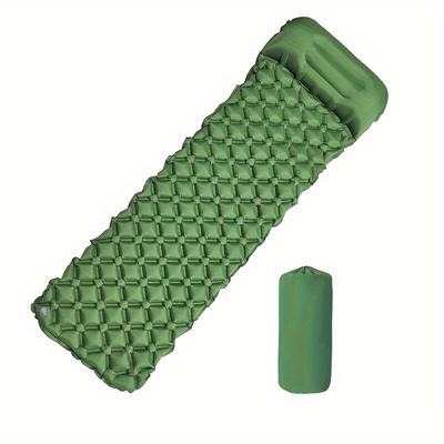 Outdoor Sleeping Pad Camping Inflatable Mattress Pump Ultralight Air Cushion Travel Mat with Headrest for Travel Hiking