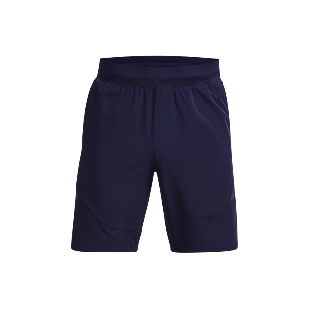 Under Armour UA Unstoppable Logo Print Drawstring Mid-Rise Sports Shorts Men Shorts Navy-Blue 1370378-410