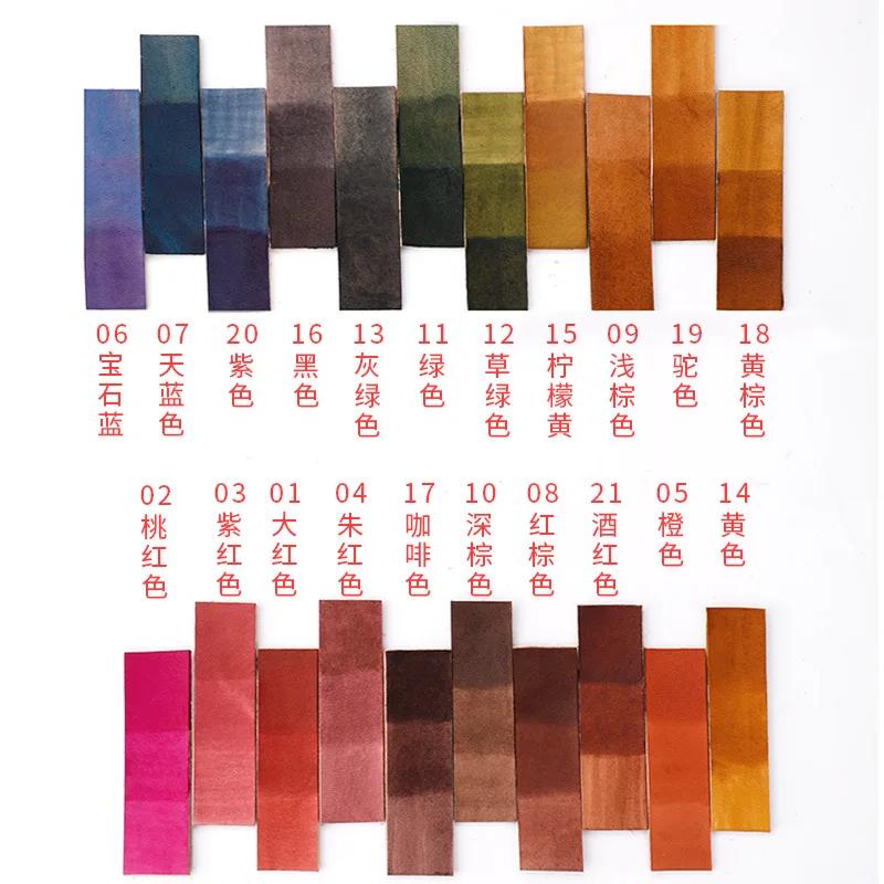 30ml/Flasche Lederalkohol-Farbstoff pflanzlich gegerbt DIY-Farbstoff Pigment verdünnbar
