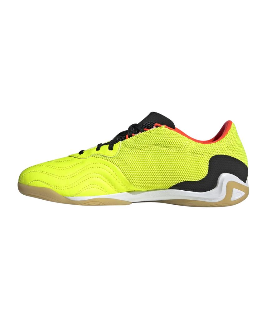 Adidas Copa IN Sara Indoor Futsal Team Solar Red Size Cm Sense.3 Shoes, LIP95, Men's, Yellow/Core Black/Solar (GZ1360), 25.5